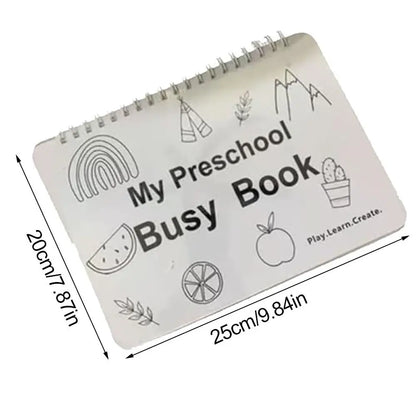 for Toddlers My Preschool Busy Book Learning Activities Education Workbook Preschool Busy Book Creative Gift