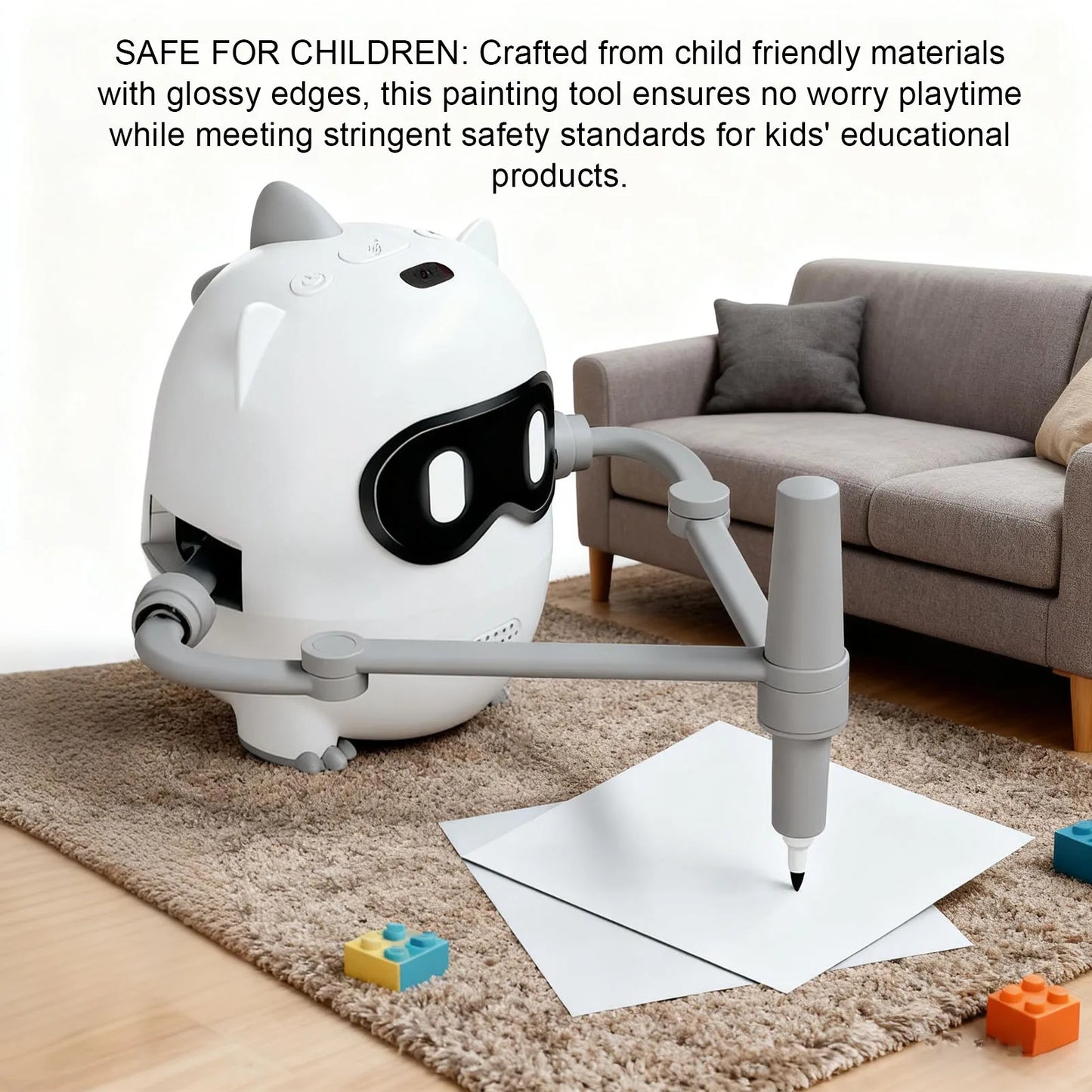 Drawing Robot for Kids with 100 Cards Interactive Educational Drawing Machine Painting Learning Toys Smart Drawing Robot