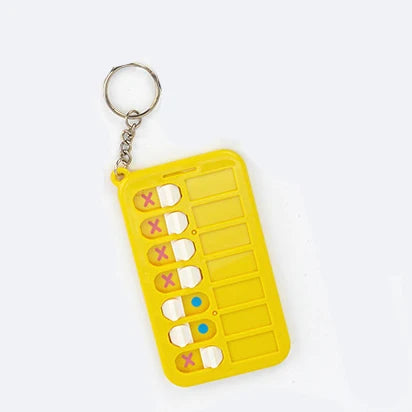 Kids Self-Discipline Checklist Memo Board Portable Keychain Visual Habit Tracker for Children Daily Task
