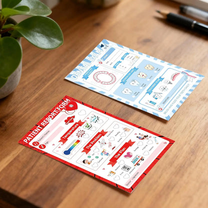 Pretend Play Notepads 6 Pack Playtime Pads Pretend Notebooks Imaginative Role Play Game Notepads for Boys & Girls