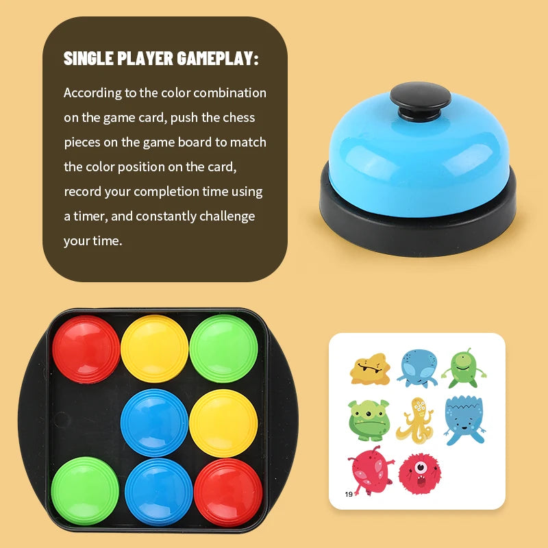 Crazy Push Toys Music Kids Fun Card Pairs Against Table Games Chessboard Combat Games Parent-Child Interaction Educational Toys