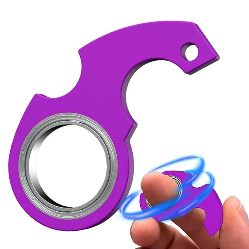 Creative Keychain Fidget Spinner Stress Relief Toys For Anxiety Autism ADHD EDC Cool Stuff For Teens Adults Kids Great Gifts