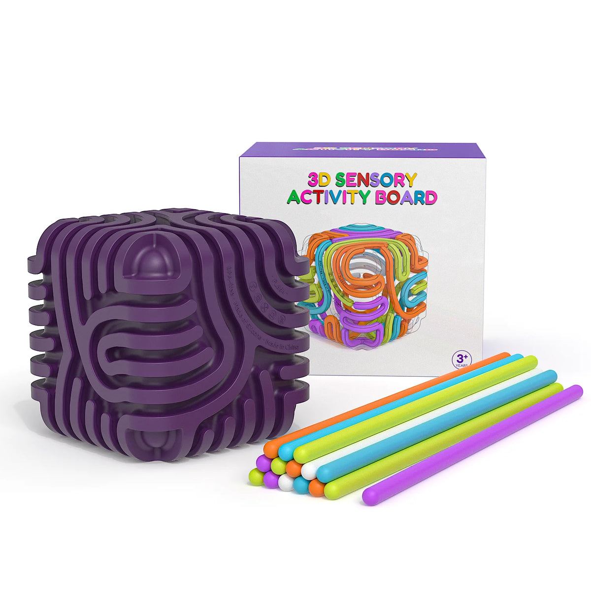 Sensory  Activity Ball With 15 Rods Silicone Fidget Toys Stress Relief ADHD and Autism Sensory Toys