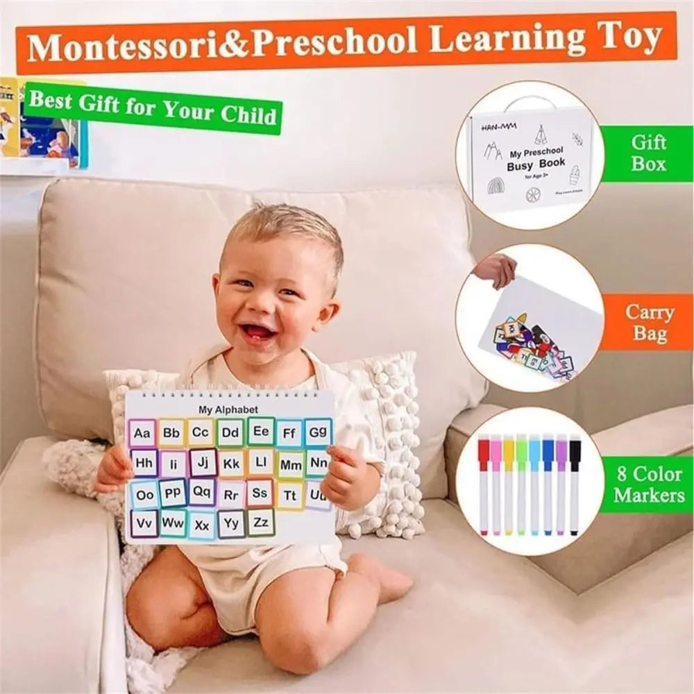 for Toddlers My Preschool Busy Book Learning Activities Education Workbook Preschool Busy Book Creative Gift