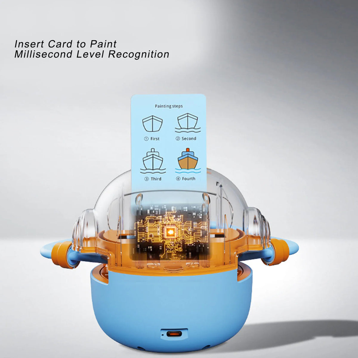 Kids Drawing Robot Interactive Educational Auto Drawing Robot with 100 Cards for Boys Girls Preschool Learning Painting Robot