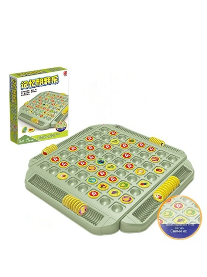 Game for Kids Flip Find Fruit Cards, Interactive Family Board Game for Parent-Child Bonding, Focus Training Early Learning Toy