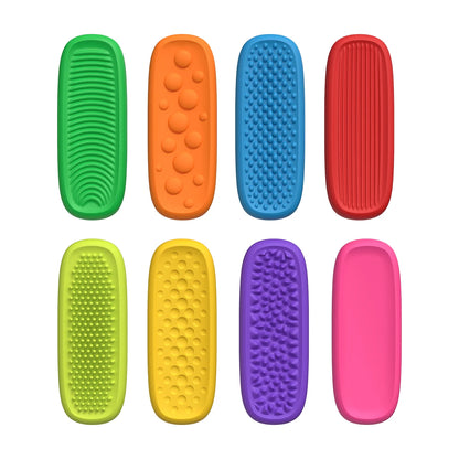 Silicone Sensory Strip Fidget Toys Kids Autism Decompression Calming Fidgeting Toy Adults Stress Desk Anxiety Relief Sensory Toy