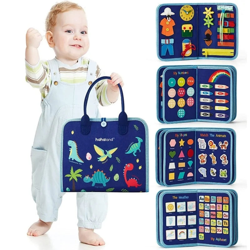 Montessori Busy Board Early Education Board Children's Learning Enlightenment Teaching Aids Learning Board Baby's Toys