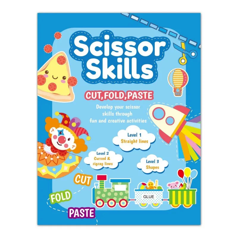 Children's Paper-Cut Book Creative Fun DIY Handmade Daily Activities Paste Toys Kindergarten Puzzle