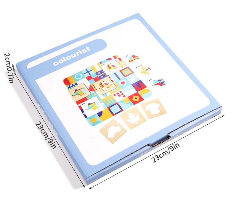 Color Master Puzzle Board with Vivid Geometric Shapes. Boost Kids Creativity and Early Cognition via Matching Play.
