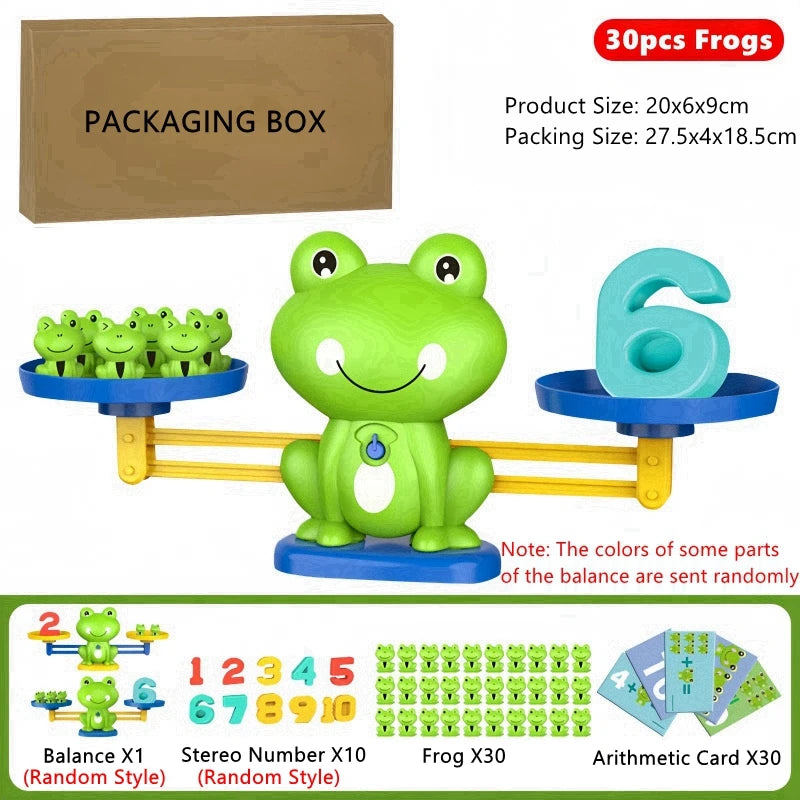 Frog Digital Balance Math Toys for Children Kindergarten Student Early Education Enlightenment Mathematical Teaching Aids Christ