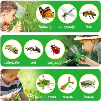 Kids Explorer Kit, Outdoor Adventure Camping Kit & Bug Catcher Kit, Educational Nature Exploration Toys Gift For Boys & Girls
