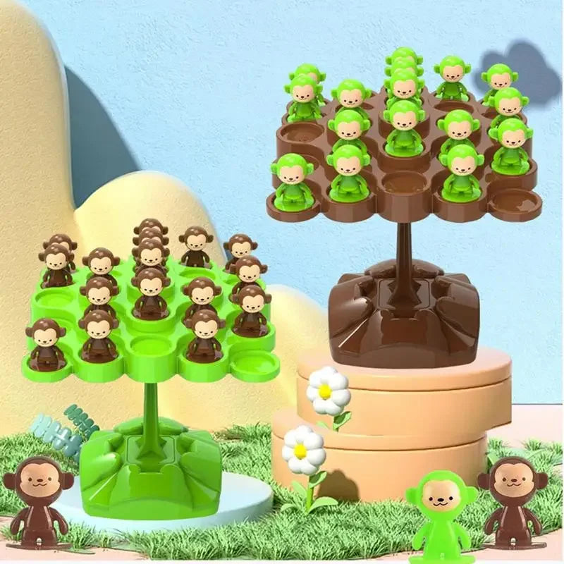1PC Creative Balancing Tree Toy Digital Monkey Balance Scale Educational Number Board Game Adult Learning  Party Toys