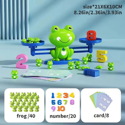 Frog Digital Balance Math Toys for Children Kindergarten Student Early Education Enlightenment Mathematical Teaching Aids Christ