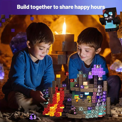 54pieces Kids Magnetic Building Plastic Stacking Coloring Creative Shape Educational Construction Stands Toy Blocks
