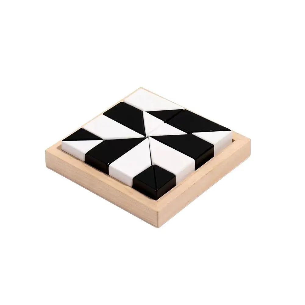 Montessori Geometric Shape Puzzles Building Blocks Wooden 3D Jigsaw Puzzle Kids Educational Logical Thinking Training Game Gifts