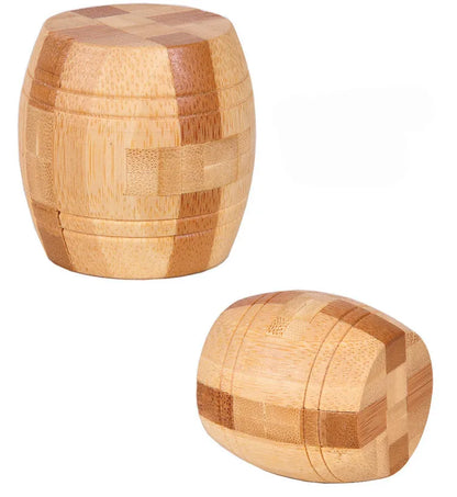New Design IQ Brain Teaser Kong Ming Lock 3D Wooden Interlocking Burr Puzzles Game Toy Bamboo Small Size For Adults Kids