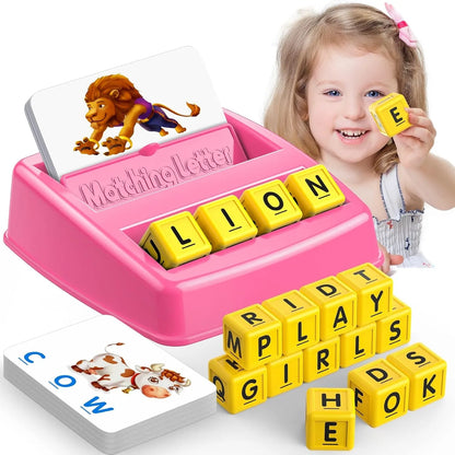 Learning Games for Kids Ages 3-8, Matching Letter Game for Kids Toys Ages 3-8 Educational Toys for 3-8 Year Olds Boys Girls