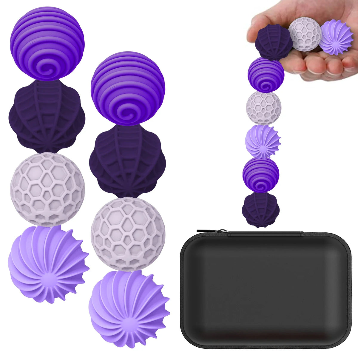 Magnetic Sensory Fidget Balls Silicone Stress Relief Toys for Adults Anxiety Autism Calming Sensory Therapy Tools