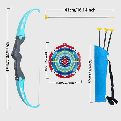 Kids Bow and Arrow Set Outdoor  Archery Toys Set for Kids Ages 4-8 8-12 with Suction Cup Arrows For Kids Adult Stress Relief