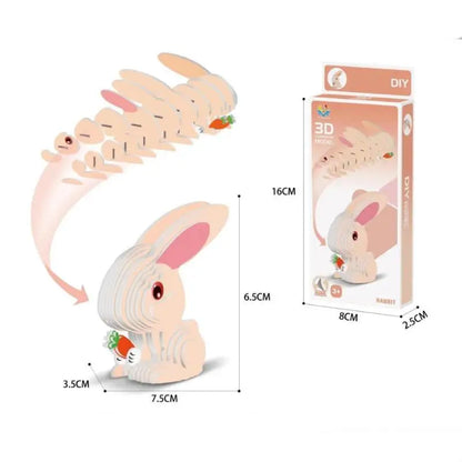 Montessori Educational Toy Set, DIY 3D Paper Model Assembly Animal Puzzle, Exciting Learning Play for Boys and Girls