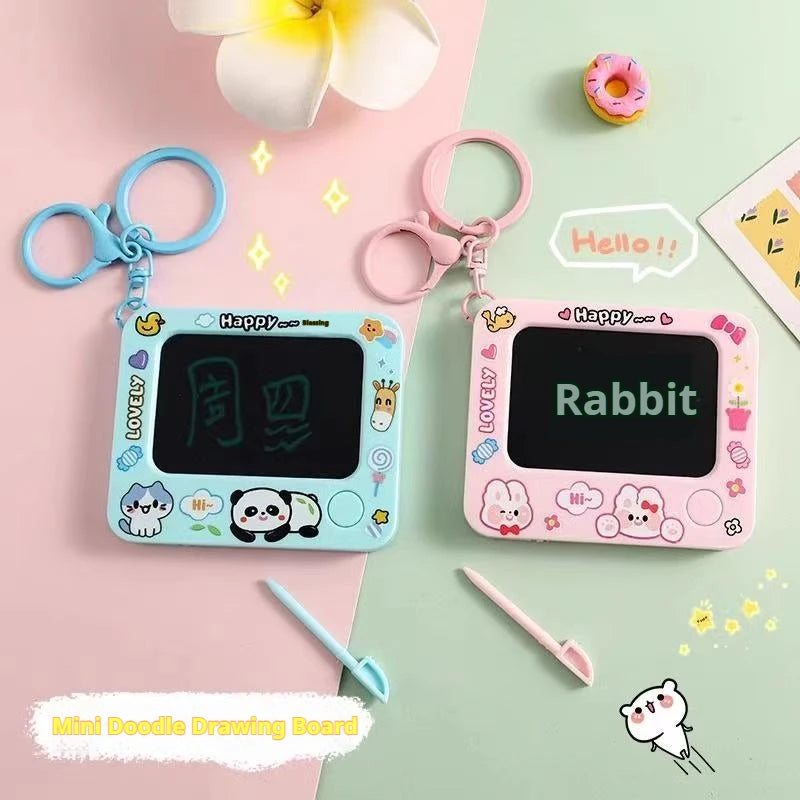 Creative Mini Magnetic Drawing Boards with Keychain Erasable Doodle&Sketch Pads DIY Painting for Kids Ages 3-6 Birthday Gifts