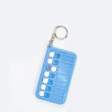 Kids Self-Discipline Checklist Memo Board Portable Keychain Visual Habit Tracker for Children Daily Task