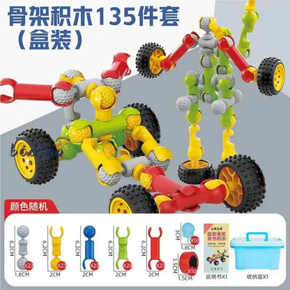 Children's Creative DIY Skeleton Joint Building Blocks Multifunction Large Particle Handmade Assembly Educational Toys