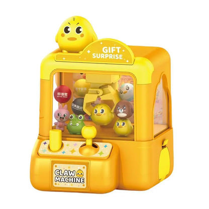 Mini Cartoon Claw Machine For Kids Desktop Grab Candy Toy Parent Child Interactive Game Home Play Birthday Holiday Surprise Gift