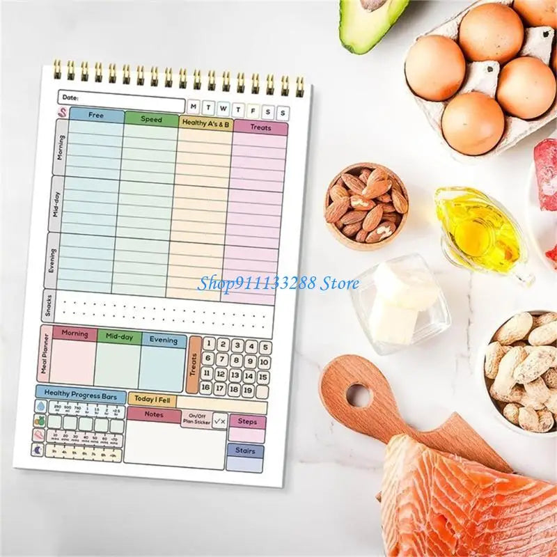 G88D A 5 Habits Planner Habits Trackers Notebook Daily Weekly Monthly Habits Trackers Discipline Calorie Planner Schedules