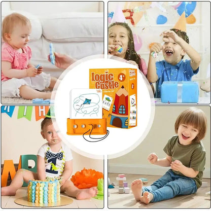 Montessori Kids Logic Key Puzzle Game Matching Game Early Educational Logic Key Thinking Training Intellectual 3D