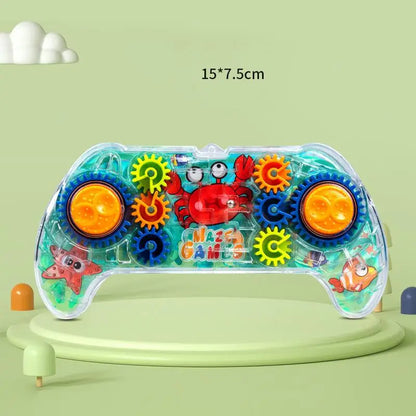 Creative 3D Puzzle Funny Gear Labyrinth Disk Gear Balance Ball Maze Wheel Dish IQ Puzzle Educational ABS Toys For Kids
