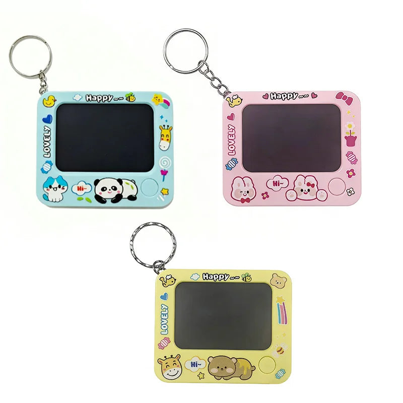 Creative Mini Magnetic Drawing Boards with Keychain Erasable Doodle&Sketch Pads DIY Painting for Kids Ages 3-6 Birthday Gifts
