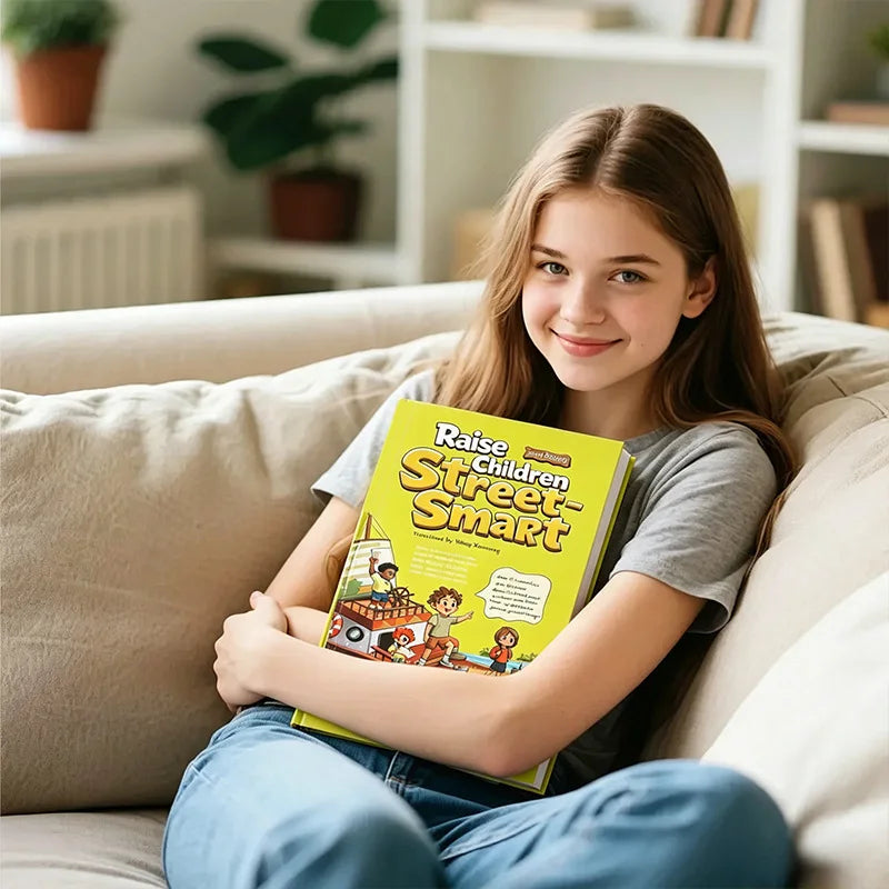 Raise Children Street‑Smart Comic Edition  Kids EQ Development Growth Guidance Book Children Life Wisdom Education Bookpresent