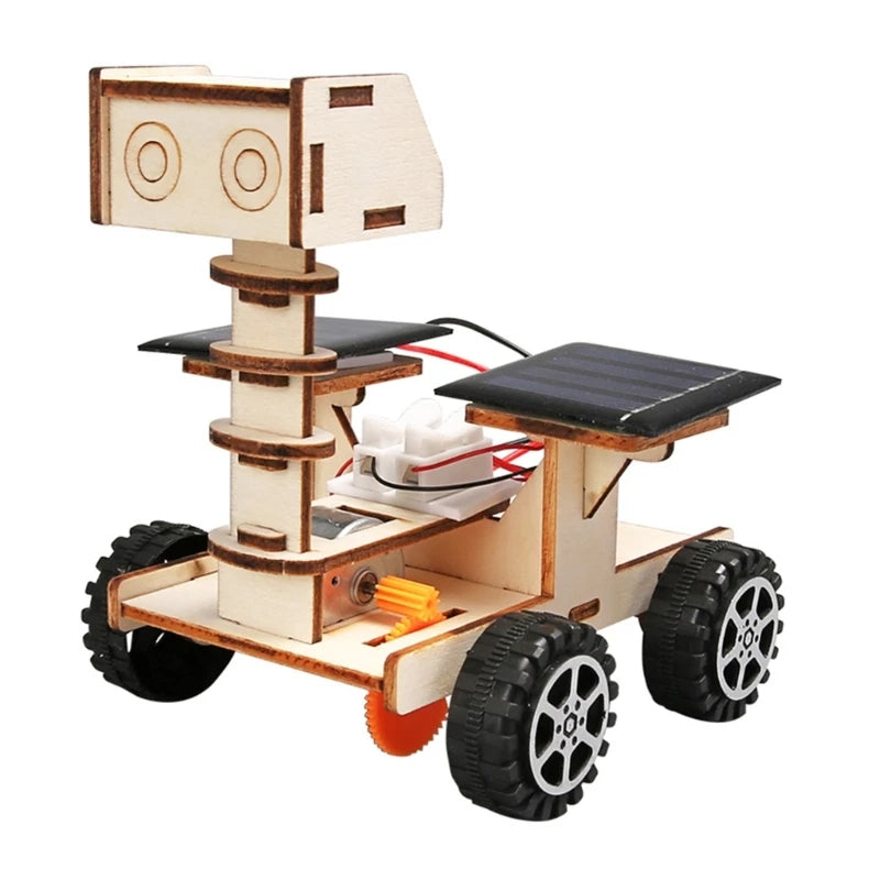 Solar Powered Moon Vehicle Education Science Project Kits Kids Early Learning Toy