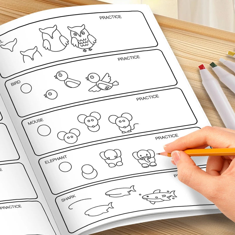 Kids' How to Draw Anything Activity Book 222 Cute Step-By-Step Drawing Projects Ideal for Young Creators & Art Beginners