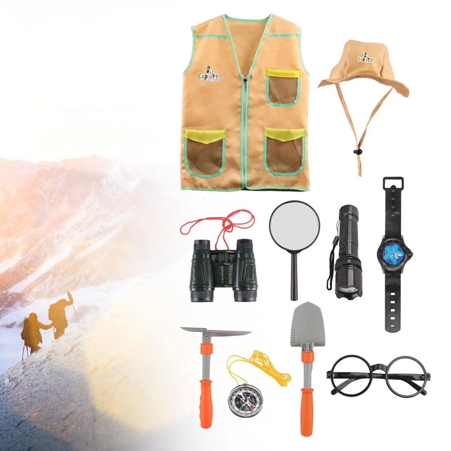 Outdoor Adventure Kits, Kids Dress up, Kids Explorer Costume Set for Boys and Girls, Kids Adventure Kits