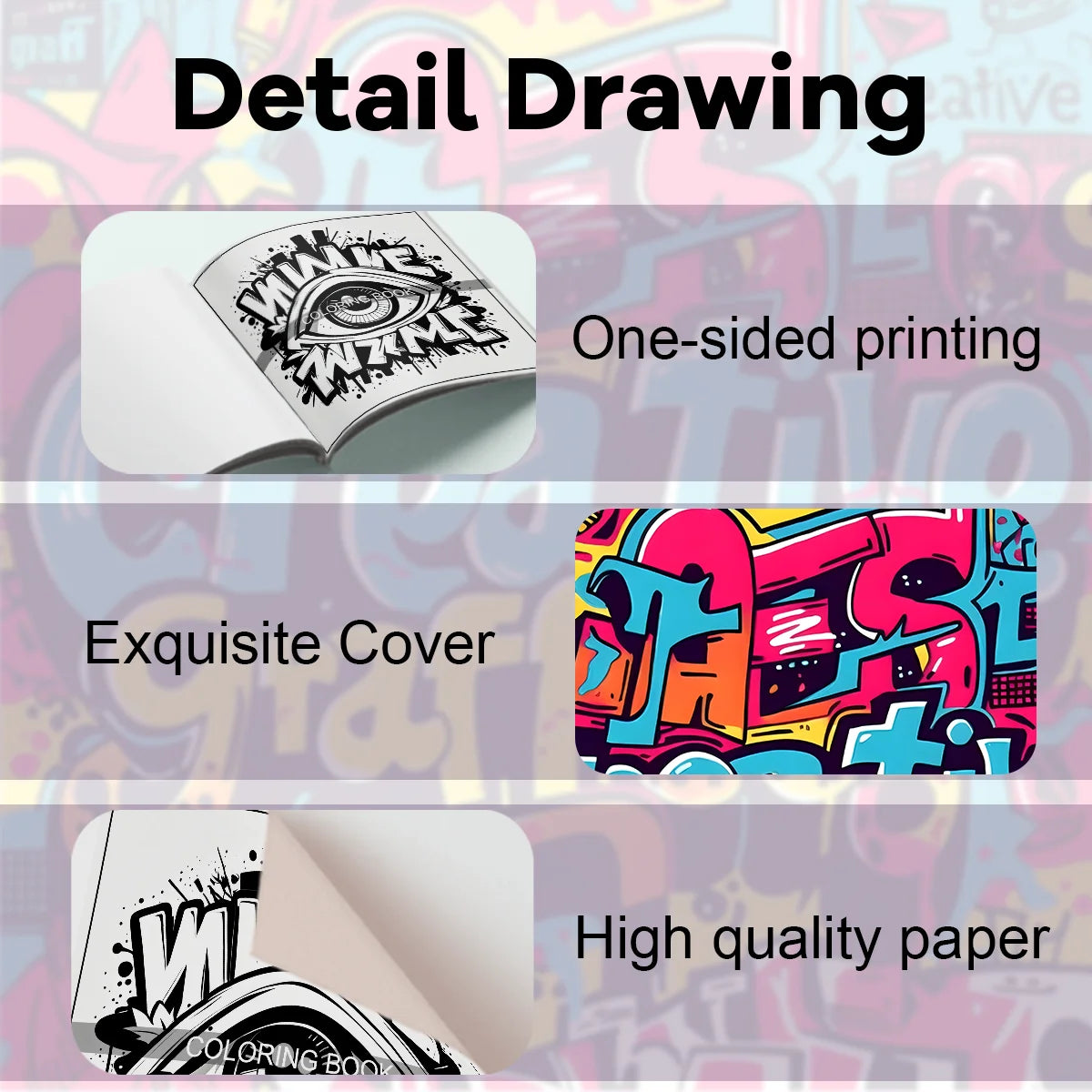 Creative Doodle Coloring Book for Adults - Relax & Unleash Imagination with Fun Art Designs