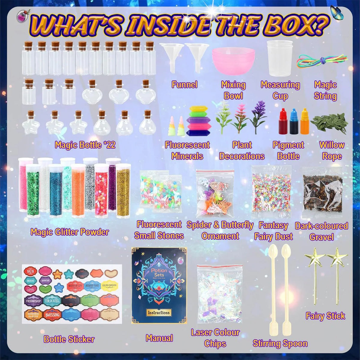 Kids Science Experiment Kit DIY Magic Potion Toy Set Colorful Box Educational Chemical Experiments for Children