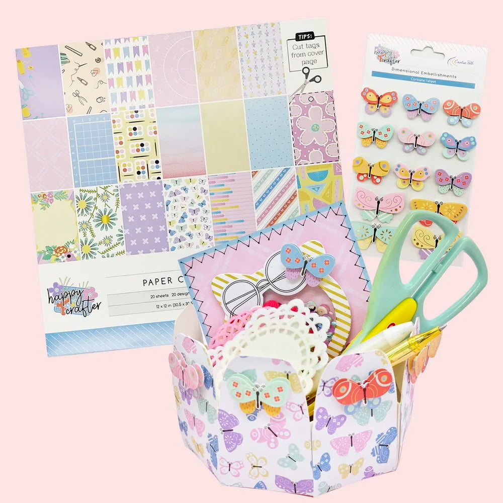Creative Path Value Pack Scrapbooking Supplies Kit Crafts Materials Set Journaling Accessories Cardmaking Decoration Lucky Box