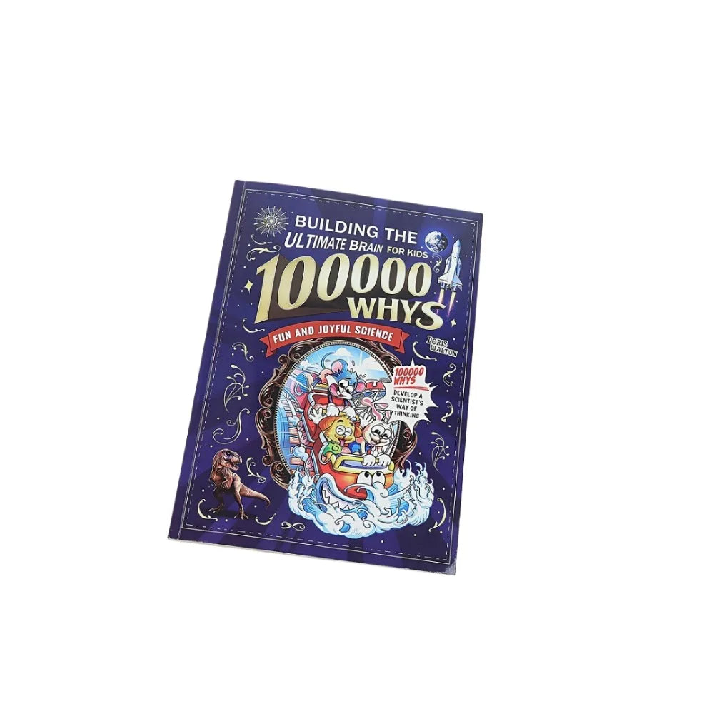 100000 Whys: Building the Ultimate Brain for Kids English Version Fun Science Cartoon Book Children's Early Education STEM Learn