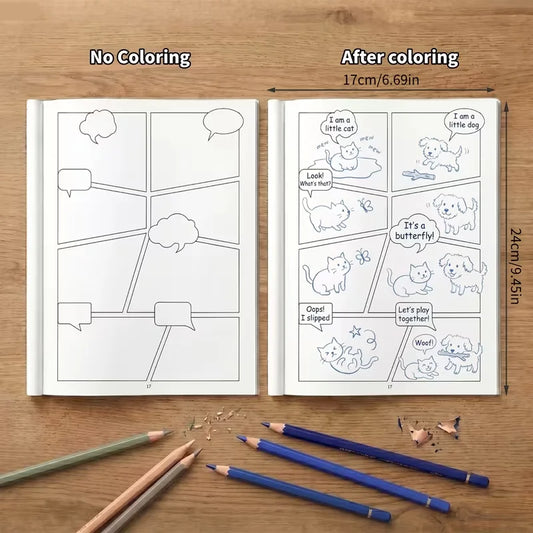 Blank Comic Book for Kids & Adults: Draw Your Own Comics Creative Fun