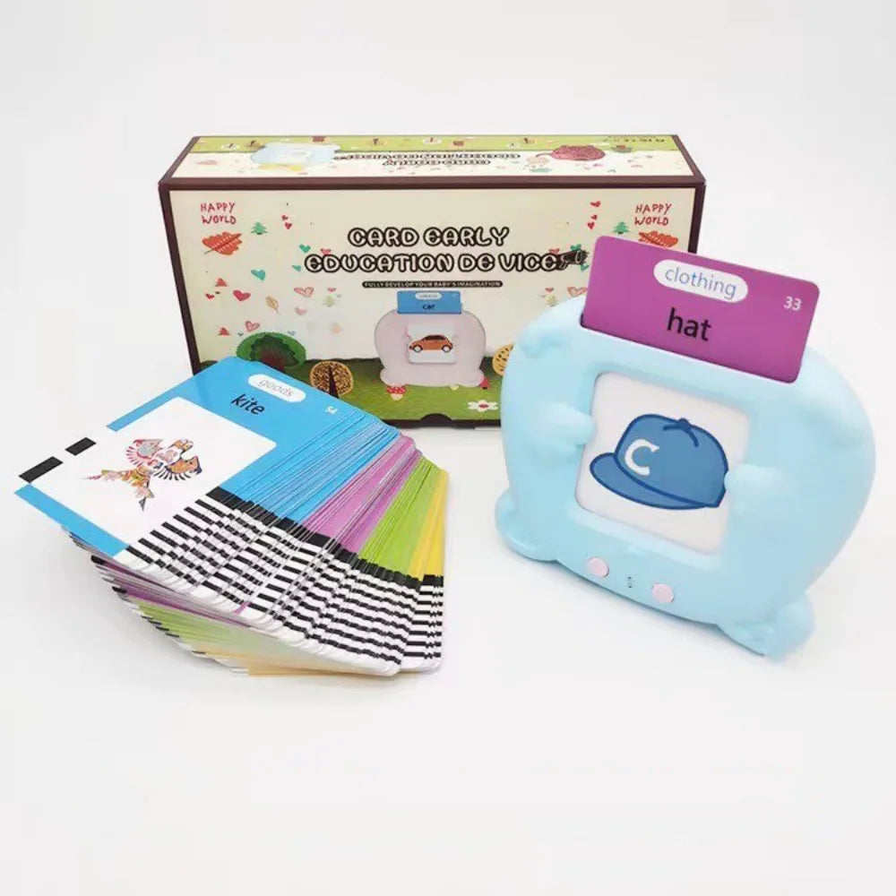 Early Educational Electronic Cards Book Language Learning 224 Objects English Flashcards Animals 112 Cards Talking Flash Cards