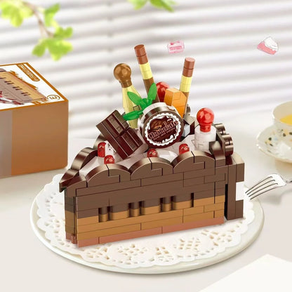 Creative DIY Birthday Cake Building Blocks Mini Assembly Bricks Educational Toy, For Boys Girls Kids Children, Birthday Party Gi