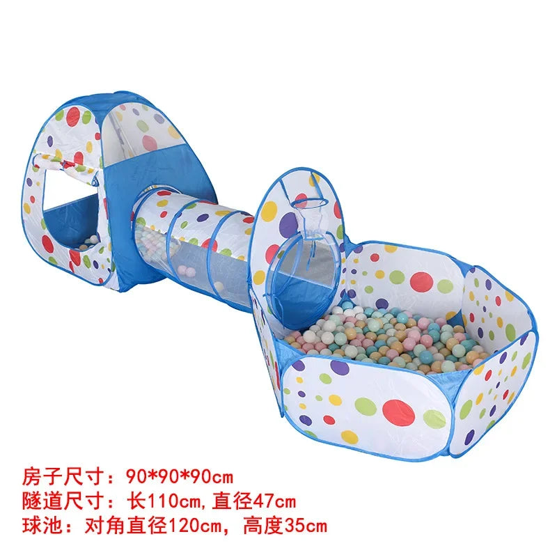 Kids Play House Indoor Outdoor Ocean Ball Pool Pit Game Tent Playhut Easy Folding Girls Garden Children Toys Tent Dropshipping