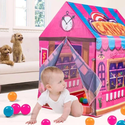 Children Play Tent Cute Small House Design Crawling Toy Multifunctional Playhouse For Boy Girl Parent Child Daily Interaction