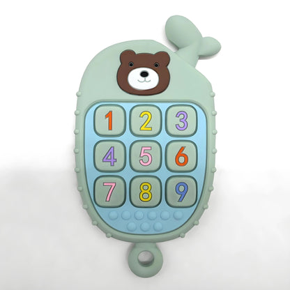 Montessori Baby Silicone Teether Toys Toddler Remote Control Boys Girls Gift Sensory Toys