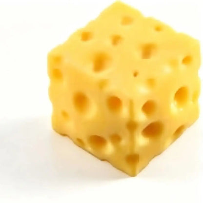 Creative 5cm Cheese Squeezed Toy Super Soft Moldable Cheese Squishy Toy Hand Relax Kneading TPR Fidget Toy Children's Gifts