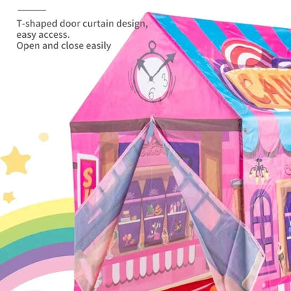 Children Play Tent Cute Small House Design Crawling Toy Multifunctional Playhouse For Boy Girl Parent Child Daily Interaction