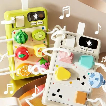 Educational Simulation Plug-In Toy Montessori Early Education Busy Board Enlightenment Toy For Babies Aged 3 To 6 Small Gift